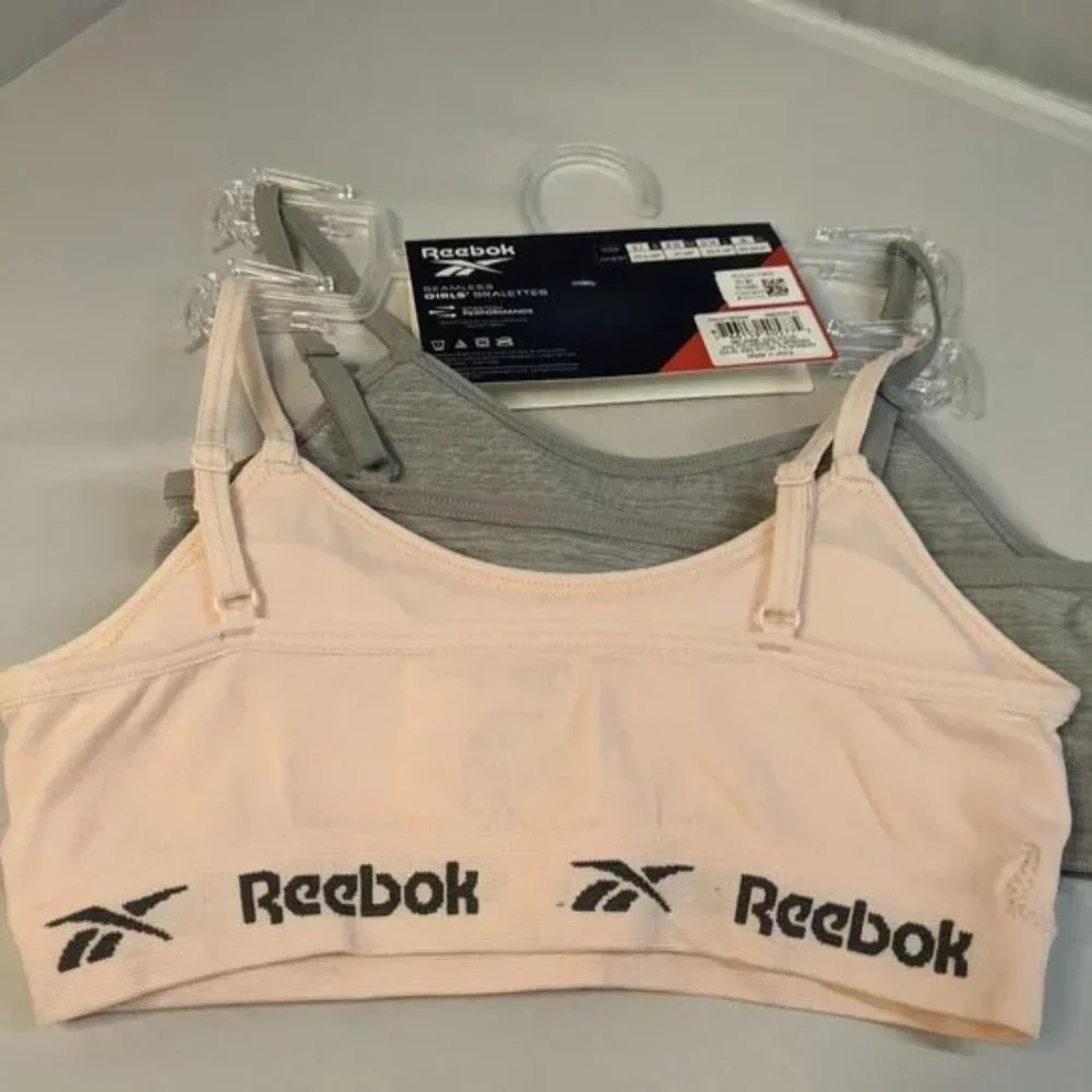 Reebok Girls Seamless Bralettes -4 total (2/2packs)